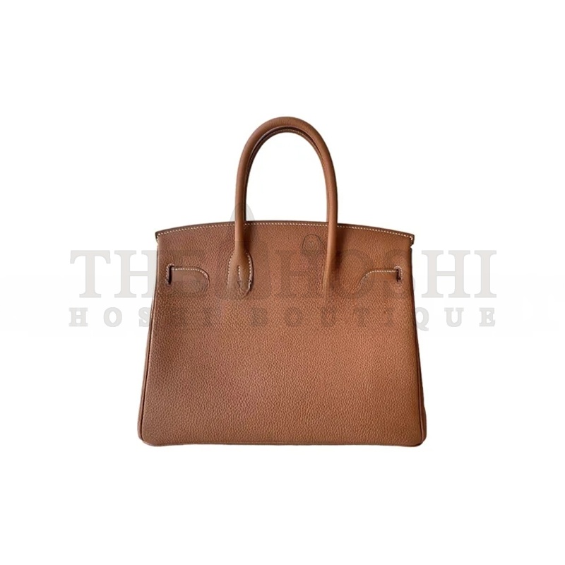 H**me5 BIRKIN 30 TOGO BROWN PALLADIUM HARDWARE H030520CK37 (30*22*16cm) Master Quality